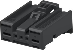 Socket, unequipped, 5 pole, straight, 1 row, black, 1379217-1