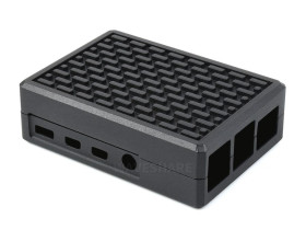 Waveshare Aluminum Grid Grooved Case for Raspberry Pi 4, Inner Heatsink Pillars
