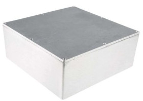 Obudowa ekranowana Srebrny IP66 Neopren, 250 x 250 x 100mm, RS PRO