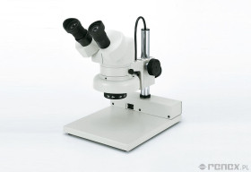 Mikroskop stereo ze statywem i oświetleniem górnym - powiększenie 10x i 30x