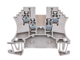 Blok zacisków przelotowych Weidmuller poziomy: Pojedynczy 26 → 14AWGŚruba WDU 23A 800 V