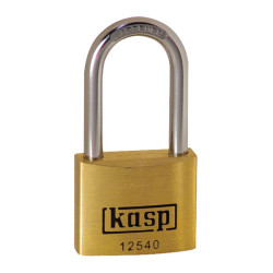 Kasp K12540L40A1 Premium Brass Padlock - 40x40mm - Long Shackle - KA25401