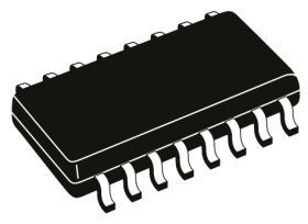 Sterownik bramki MOSFET 16-pinowy 80 mA SOIC L6390D Półmostek CMOS, TTL 20V