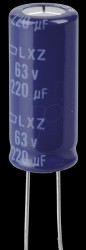 ELXZ630ETD221MJ25S ELKO, 220 µF, 63 V, 105 °C