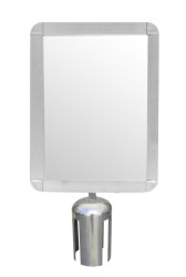 Rama oznakowania do słupków odgradzających Ramka informacyjna Szary