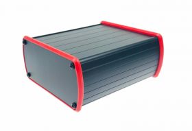 Obudowa AL-105 aluminiowa (ramka czerwona) 110x120x50