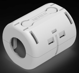 Folding ferrite, cable Ø 17-21 mm, (L x W x H) 55.4 x 46.5 x 43 mm, 74271211