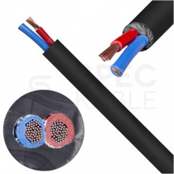 Kabel głośnikowy LY225S 2x2,5mm2 Cu twinaxial czarny Klotz