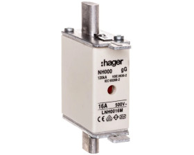 Wkładka bezpiecznikowa NH000 16A 500V gG LNH0016M