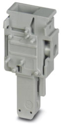 Plug, 1 pole, 0.2-6.0 mm², gray for space-saving potential distribution, 3060791
