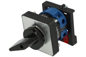 Przełącznik; krzywkowy; obrotowy; LW26-20-M1 F/1P 01 DIN-RAIL; 2 pozycje; ON-OFF; 60°; bistabilny; na panel; 1 tor; 1 warstwa; ś