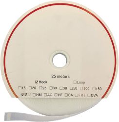 Taśma rzepowa do przyklejania na gorąco element z haczykami (D x S) 25000 mm x 50 mm biały FASTECH® T0105000000325 25 m