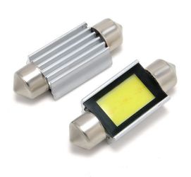 ŻARÓWKA SAMOCHODOWA LED C5W 40MM BIAŁA - LED COB