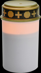 27700300 LED grave light, white, with flickering flame and timer function