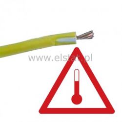 Przewód silikonowy 1mm2 żółty Imax=20A