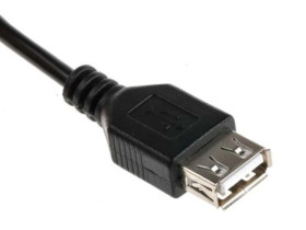 Kabel USB, dł. 1m, kolor: Czarny