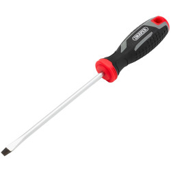 Draper 13390 Slotted Soft Grip Screwdriver, SL6 x 150mm