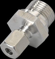 Cutting ring fitting, 50 bar/5 MPa, Ø 6 mm, G 1/2 for temperature sensors, E30047