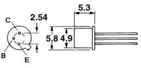 Tranzystor BC393 SI-P NF/VID 180V.01A