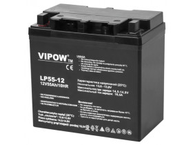 Akumulator żelowy VIPOW 12V 55Ah