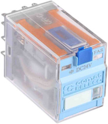 Przekaźnik mocy 24V dc 4PDT Turck 200 mA 1W, Wciskane 594Ω Wciskane