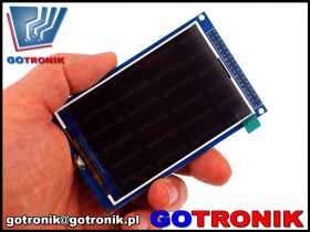 Wyświetlacz LCD TFT 3,5cala 480x320 sterownik ILI9486