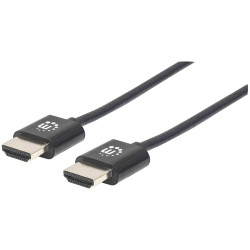 Manhattan 394406 HDMI Cable Black 0.50 m HDMI-A to HDMI-A 4K UHD Audio Return