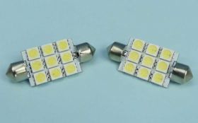 SV-8,5 12V 42mm BIAŁA 9xLED 0,9W
