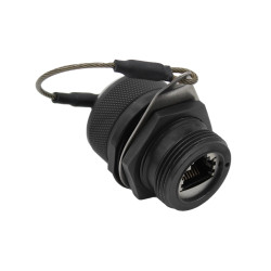 Złącze Ethernet Żeński Złącze RJ45 Nakrętka blokująca Cat6a Bulgin, proste