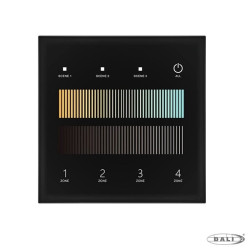 4-strefowy naścienny panel DALI master do LED CCT 24V/Bus TD2-4S(B)