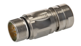 Złącze wielostykowe przemysłowe 12-pinowe M23 Montaż na kablu Wtyczka Phoenix Contact