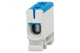 Złączka szynowa ZU 1-torowa (2,5mm2-50mm2) Al/Cu - niebieska