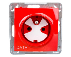 IMPRESJA Gniazdo pojedyncze z/u DATA z kluczem czerwone GP-1YZK/m/00