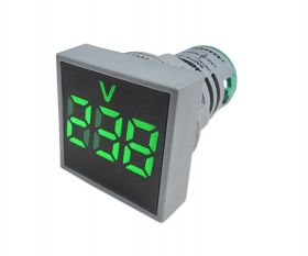 WOLTOMIERZ LED 29X29 20-500VAC ZIELONY