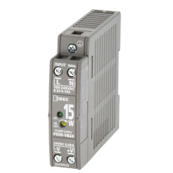 IDEC PS5R-VB05 PSU, 5VDC, 10W, 2A, DIN Rail Mounting