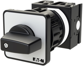 Changeover switch, rotary actuator, 2 pole, 20 A, (W x H x D) 48 x 48 x 106 mm, 036483