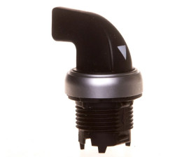 Napęd przełącznika 3 położeniowy 1-0-2 czarny bez samopowrotu pokrętło długie LPCS230