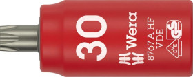 Klucz nasadowy trzpieniowy 8767 A VDE HF TORX Zyklop, izolowany, 1/4, z funkcją przytrzymywania, TX 30 x 36 mm, WERA 05005925001