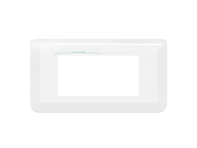 MOSAIC Ramka 2 podwójna pozioma 4 moduły biała antybakteryjna do uchwytu 078724L LEGRAND