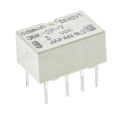 Przekaźnik sygnału, 3V dc, 1 A, DPDT, 2-polowy, montaż PCB, Omron HFD2