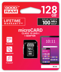 Karta pamięci micro SDHC 128GB GoodRam Class 10 UHS1