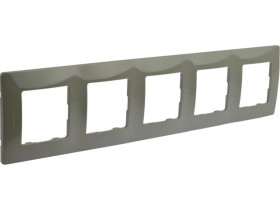 NILOE Ramka pięciokrotna popielaty tworzywo Poziomy i pionowy pięciokrotna 665035