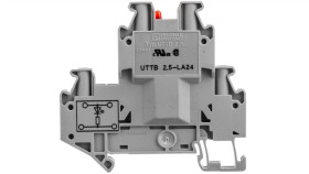 Złączka Szynowa Elementów Kontrolnych 2-Piętrowa 4-Przewodowa 2,5Mm2 Szara...