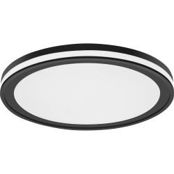LEDVANCE 4058075573833 Smart&#x2B; Orbis Ceiling Circle Blk 460mm RGB &#x2B; TW