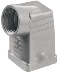 Grommet housing, size A40, die-cast aluminum, M20, angled, cross bow locking, IP65, 1788810000