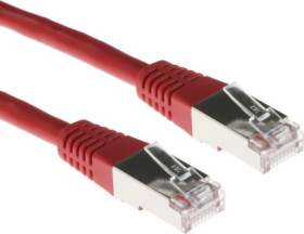 Kabel kat. 5, F/UTP, 5m, Czerwony, PVC, złącze: Wtyk RJ45/męski RJ45