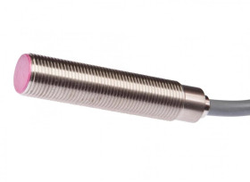 Czujnik indukcyjny M12x1 dł: 56mm zabudowany Sn: 3mm 10-35V DC 150 stC PNP NO kabel 5m IP65 IB120151