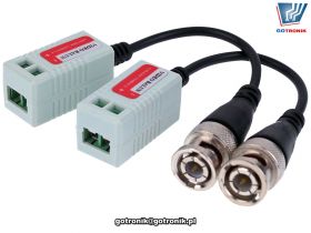 Konwerter pasywny BNC-UTP "Video Balun" LLT-202P x2szt.
