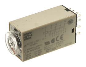 Timer Relay Szyna DIN, Montaż powierzchniowy 200 → 230V ac 4PDT 4-stykowy Omron 4PDT 2 → 60s H3Y