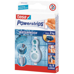 tesa&#xAE; 59700 Powerstrips Waterproof Large Pack Of 6